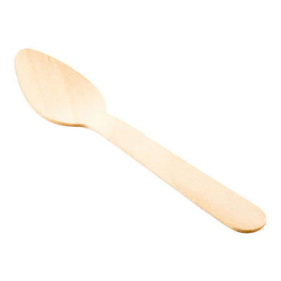 Urban Bazar Birchwood Disposable 12 cm Tasting Spoons (Pack of 1000)