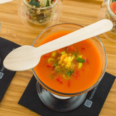 Urban Bazar Birchwood Disposable 12 cm Tasting Spoons (Pack of 500)