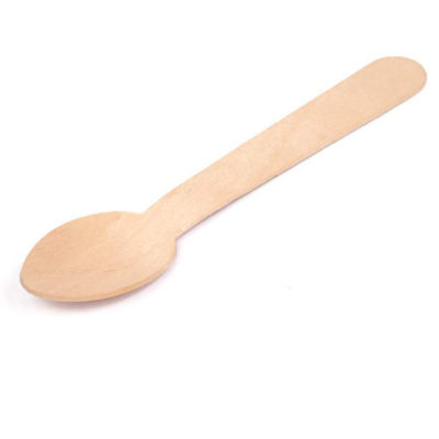 Urban Bazar Birchwood Disposable 12 cm Tasting Spoons (Pack of 5000)