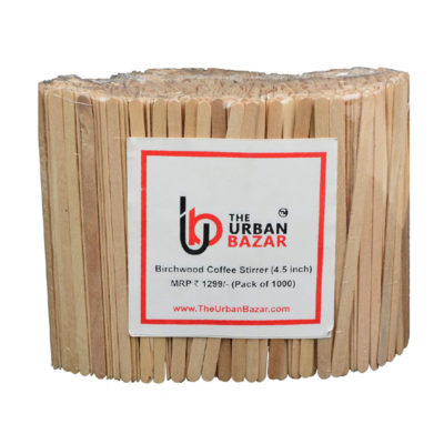 eco Friendly and bio degradable Coffee-Beverage Stirrer 4.5 inches Round end (Pack of 1000)