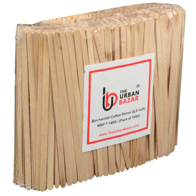 eco Friendly and bio degradable Coffee-Beverage Stirrer 5.5 inches Round end (Pack of 1000)